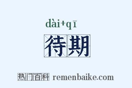 待期是什么意思的图片